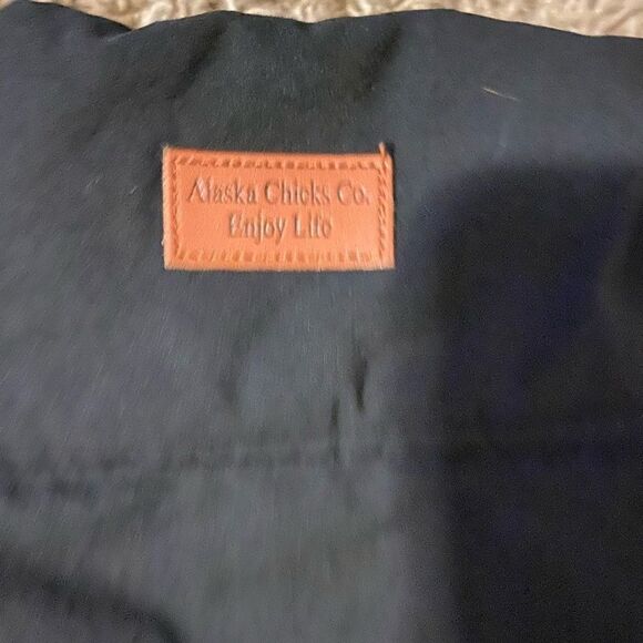 Alaska Chicks pullover light gray/black jacket szS - Picture 3 of 5